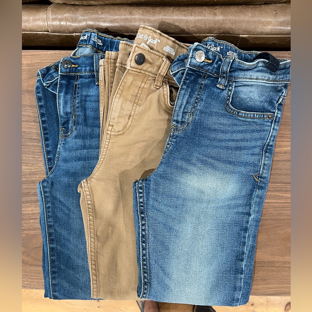 Cat & Jack x3 jeans sz. 12 boys